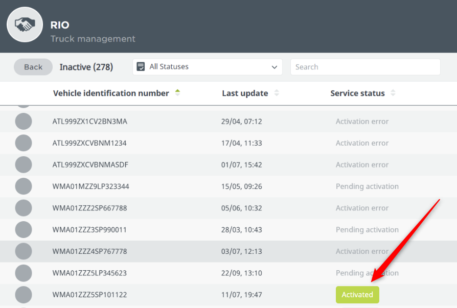 OEM.connect - How to activate RIO vehicles in Webfleet